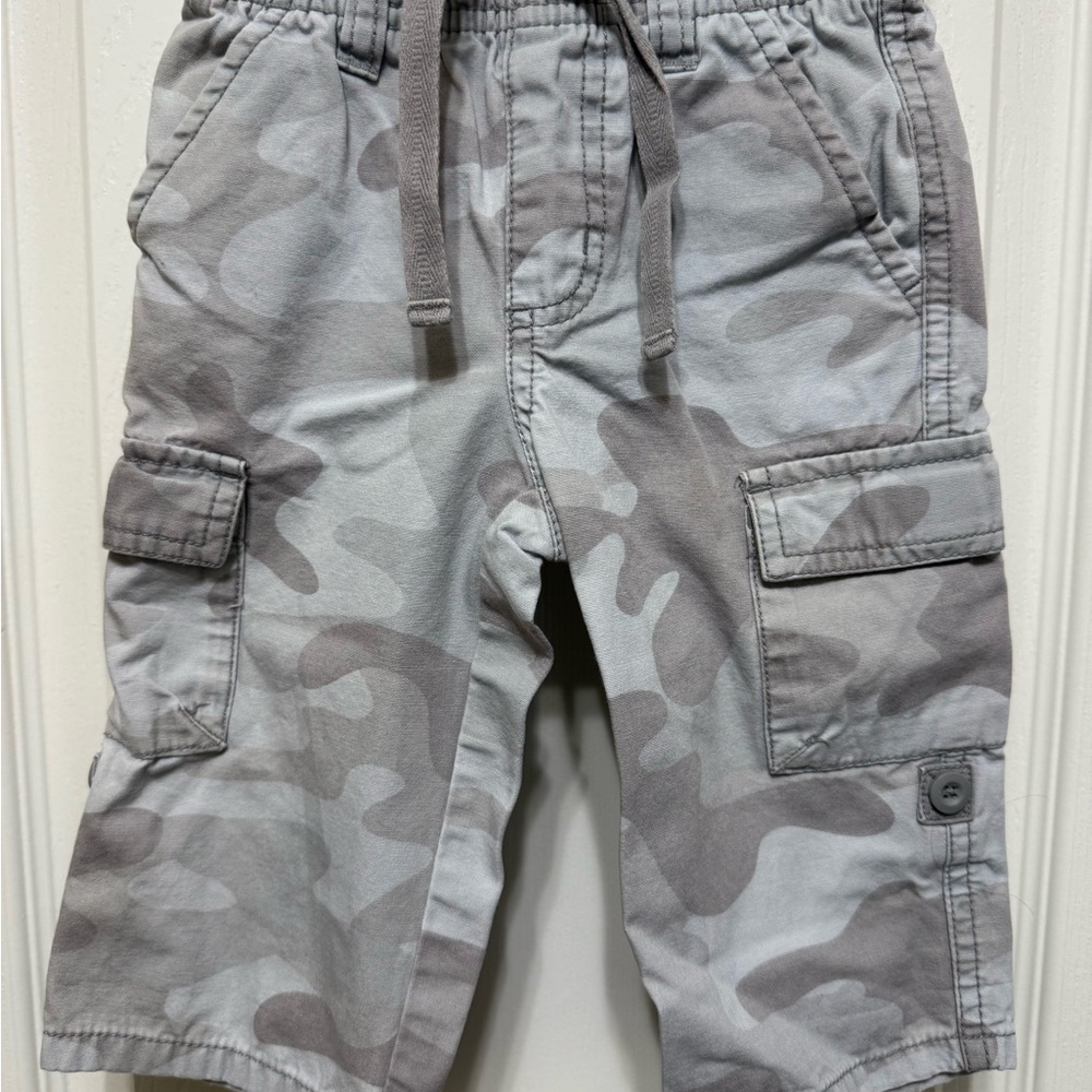 Gymboree Gray Camo Infants Cargo Adjustable Length Pants